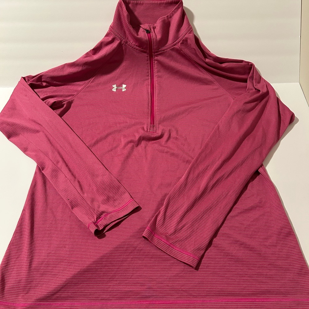 Under Armour Women's Fuchsia Long Sleeve Tee